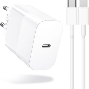 Cargador USB 30W USB-C con doble puerto y Carga Rápida