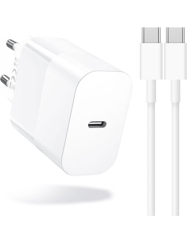 Cargador USB 30W USB-C con doble puerto y Carga Rápida