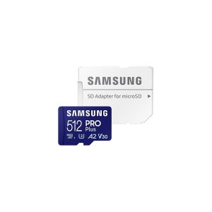 Tarjeta de memoria Samsung microSD 512GB PRO Plus – Velocidad y fiabilidad profesional